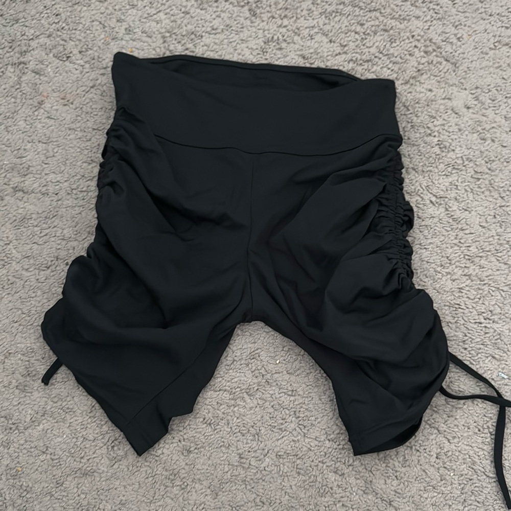Ruched Biker Shorts